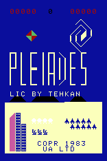 Pleiades title screen for Arcadia 2001